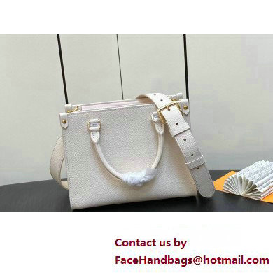 Louis Vuitton Grained calf leather Lock  &  Go Bag M23637 White 2023